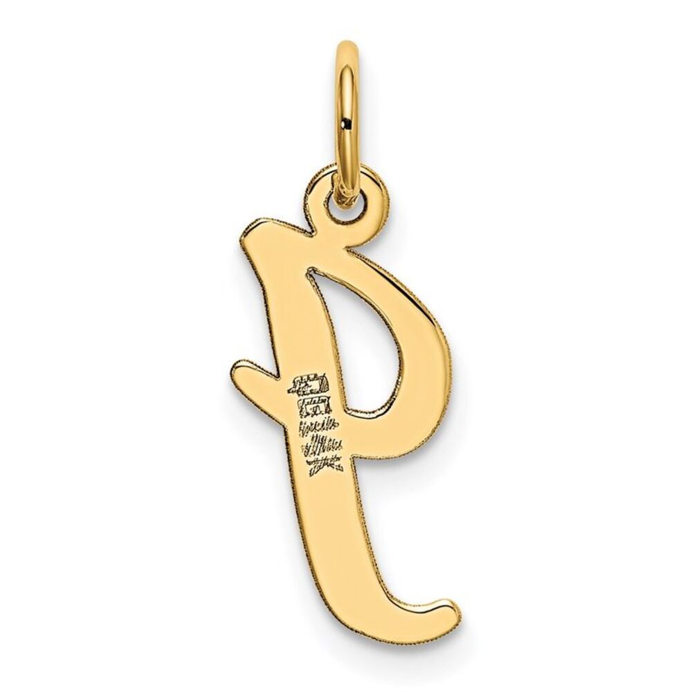 Kazi Luxury 14k Yellow Gold Medium Script Letter … - image 3